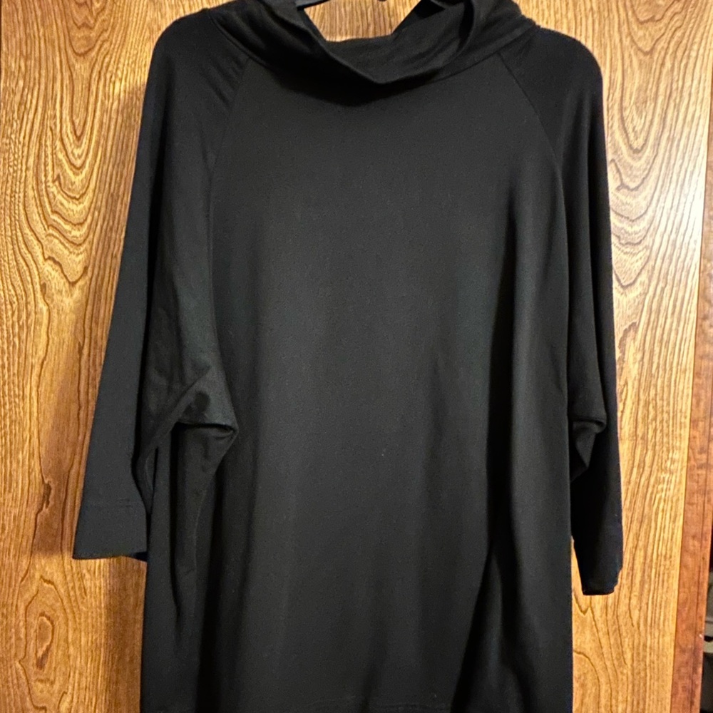 bryn Walker Black Draped Top